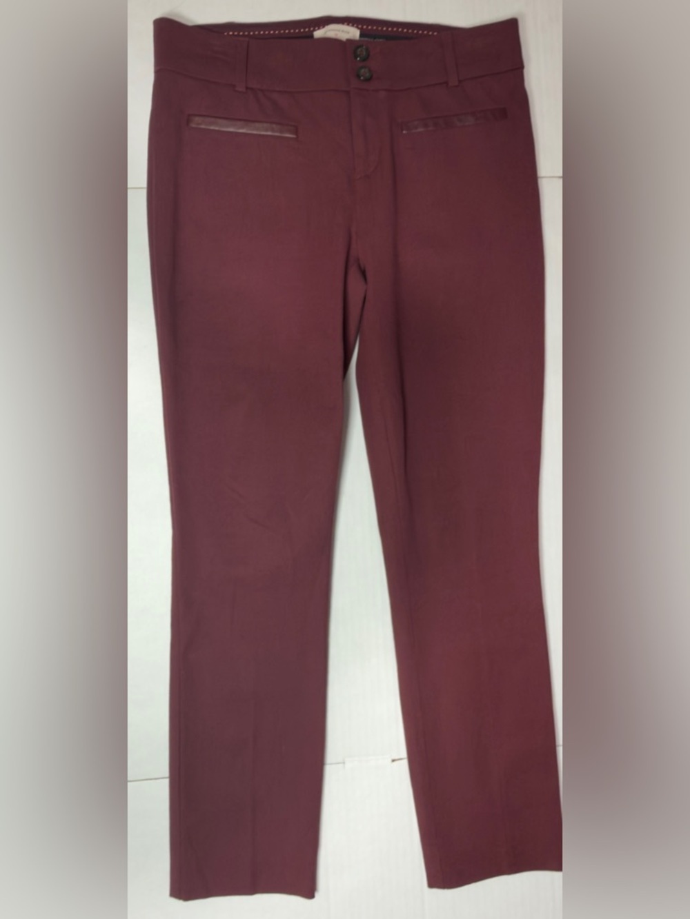 Anthropologie Plum Slim Pants